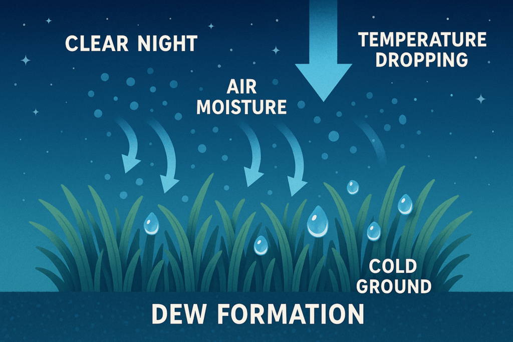 Dew Drops in the Morning