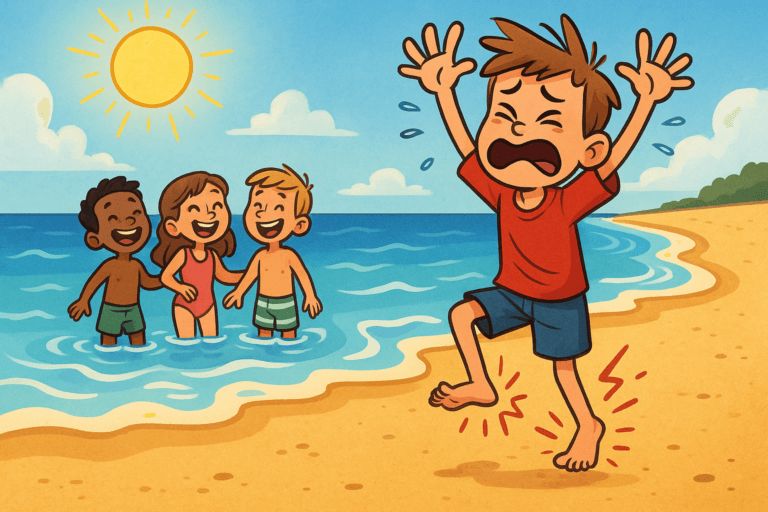 Why is sand hot at the beach and water cold?