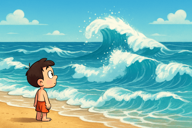 Ocean wave movement