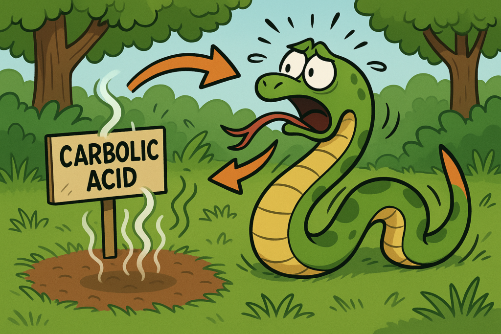 Carbolic Acid as a Snake Repellent